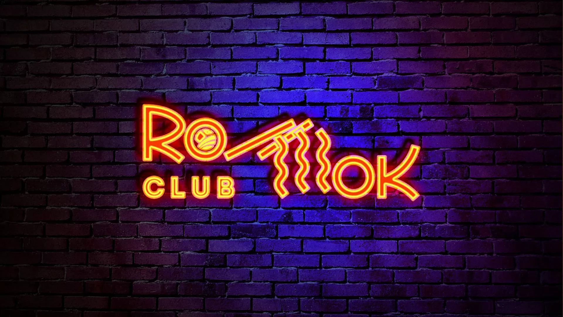 Разработка интерьерной вывески суши-бара «Roll Wok Club» в Среднеколымске